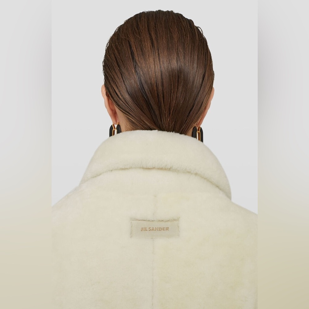 Jil Sander Shearling Coat With Gifts